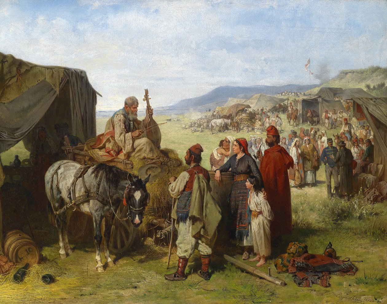 Feldlager in Dalmatien av Eugen Adam