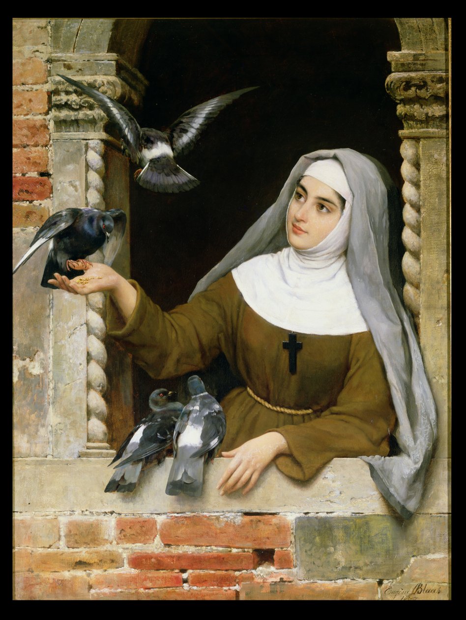 Mata duvorna, 1877 av Eugen von Blaas
