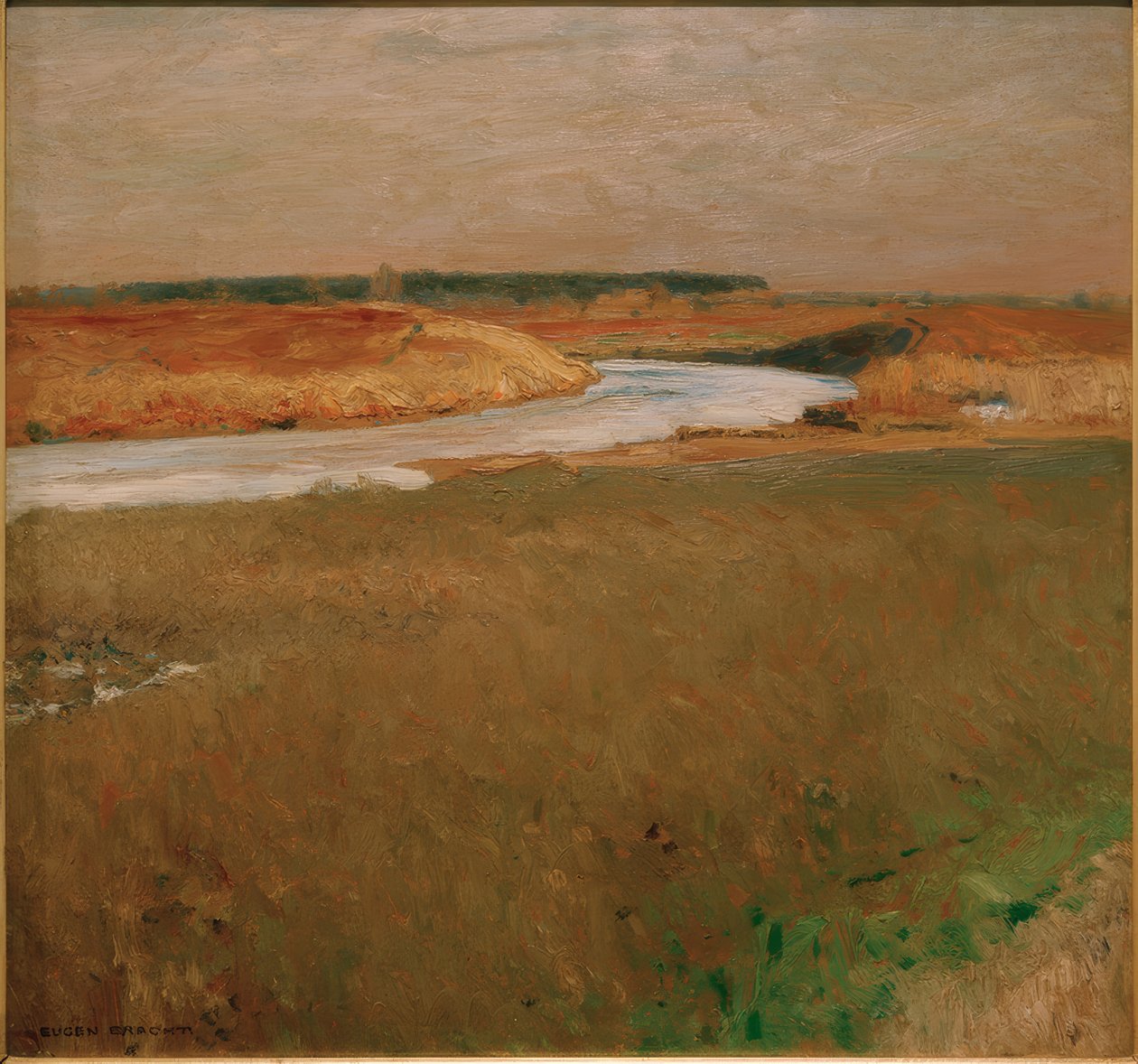 Kväll på Oberspree av Eugen Felix Prosper Bracht