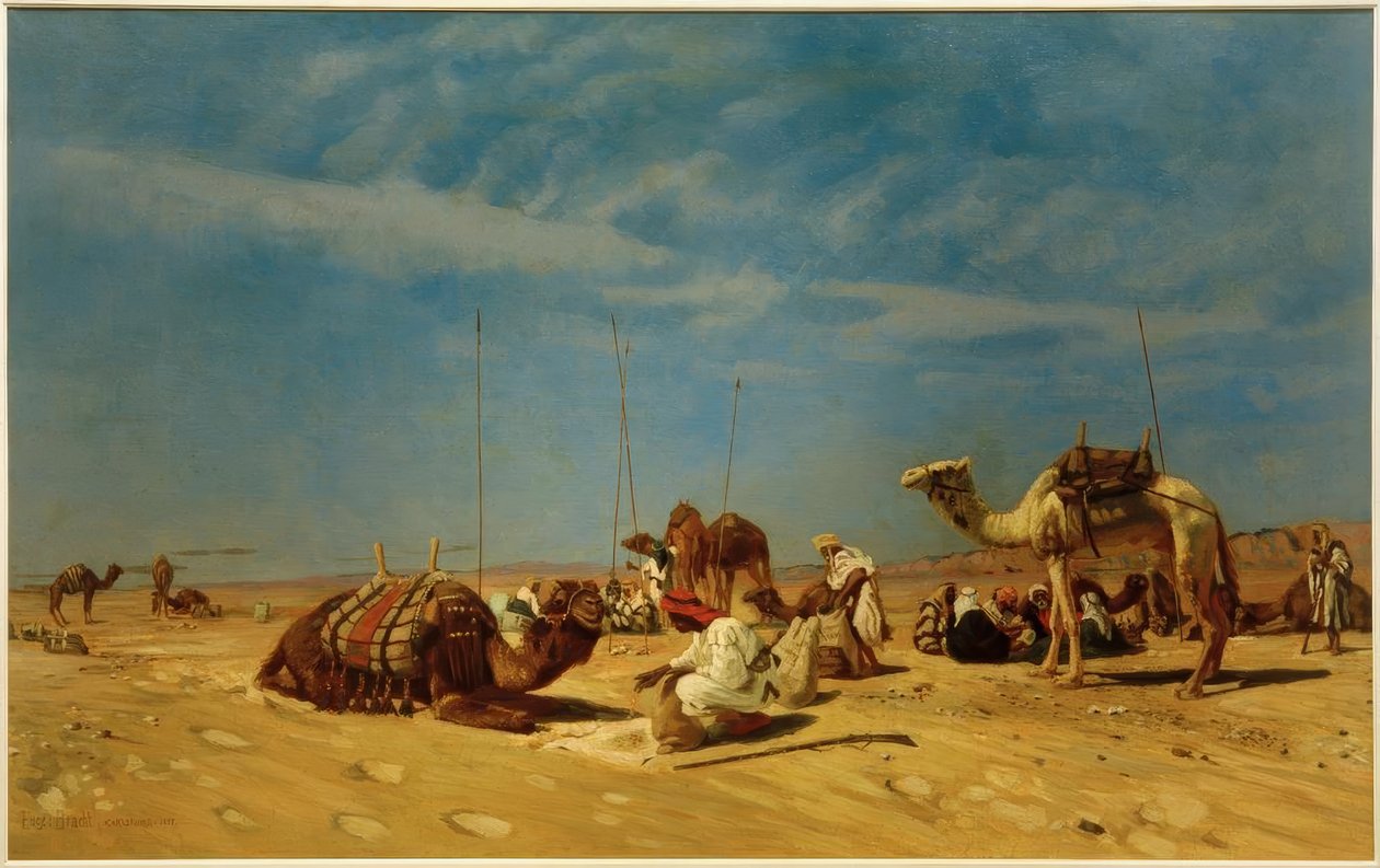 Vila i Araba (Petrean Arabia) av Eugen Felix Prosper Bracht