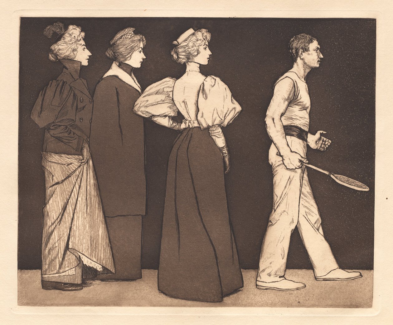 Tennisspelaren av Eugen Kirchner