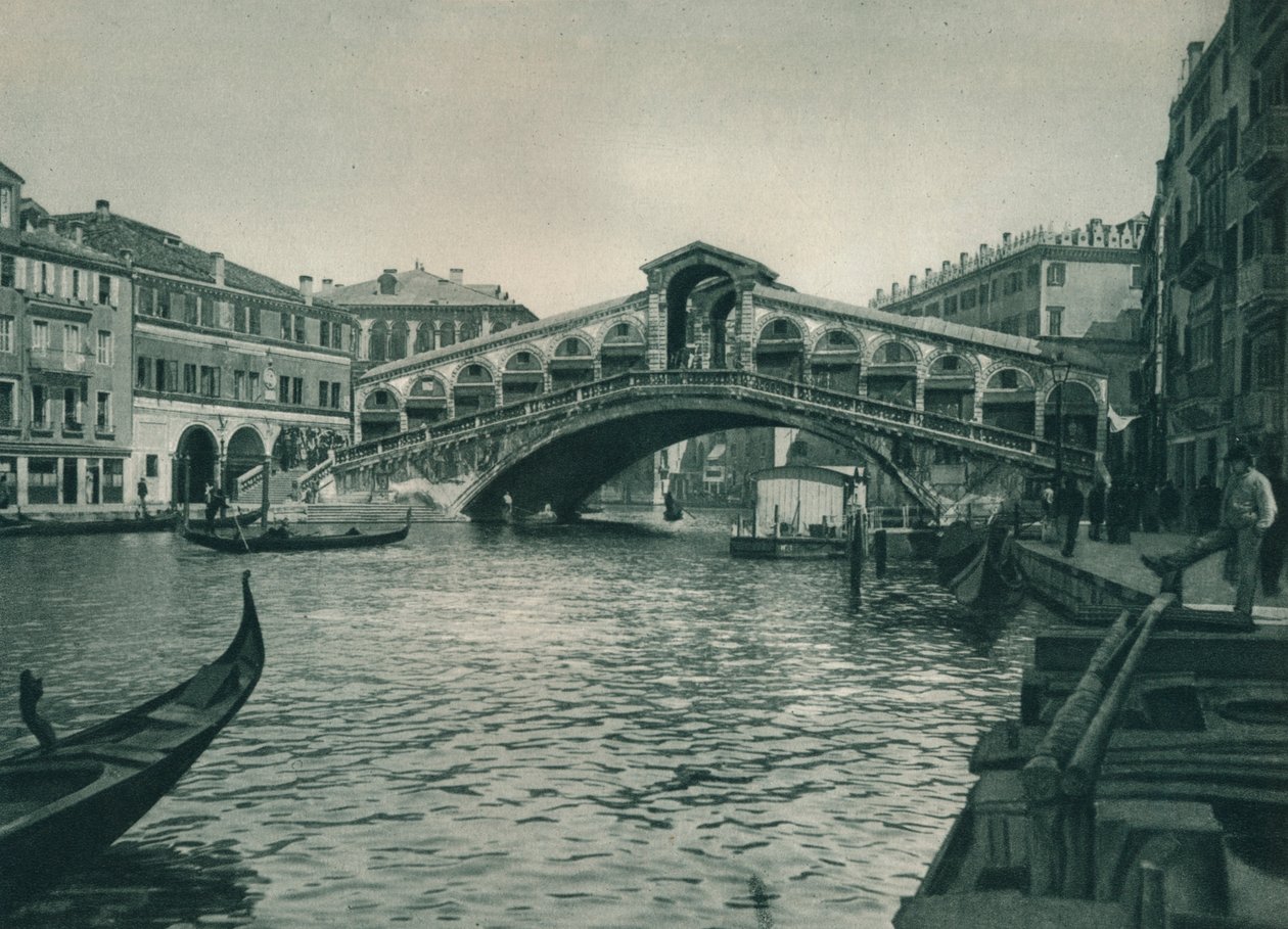 Rialtobron, Venedig, Italien, 1927 av Eugen Poppel