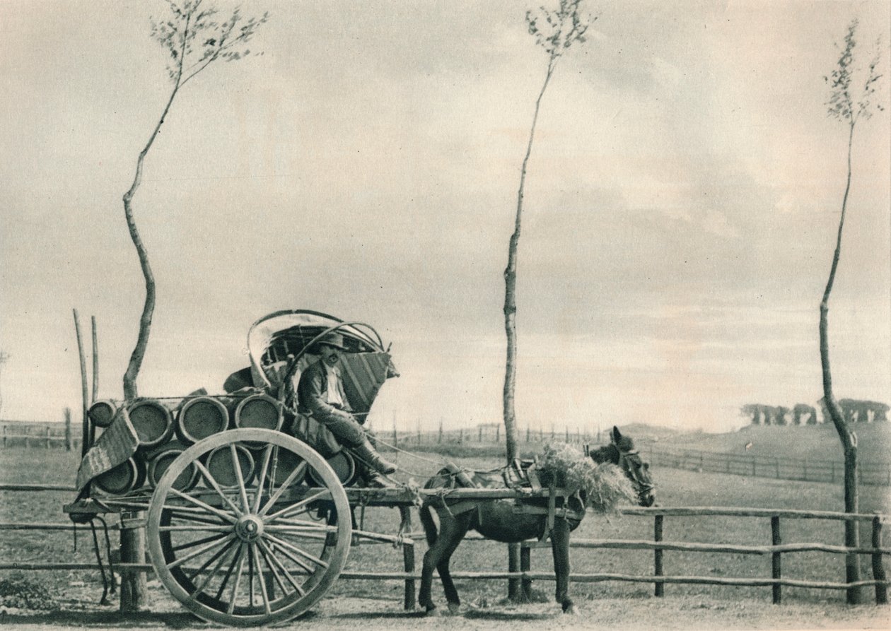 Vinbärare i Campagna, Rom, Italien, 1927 av Eugen Poppel