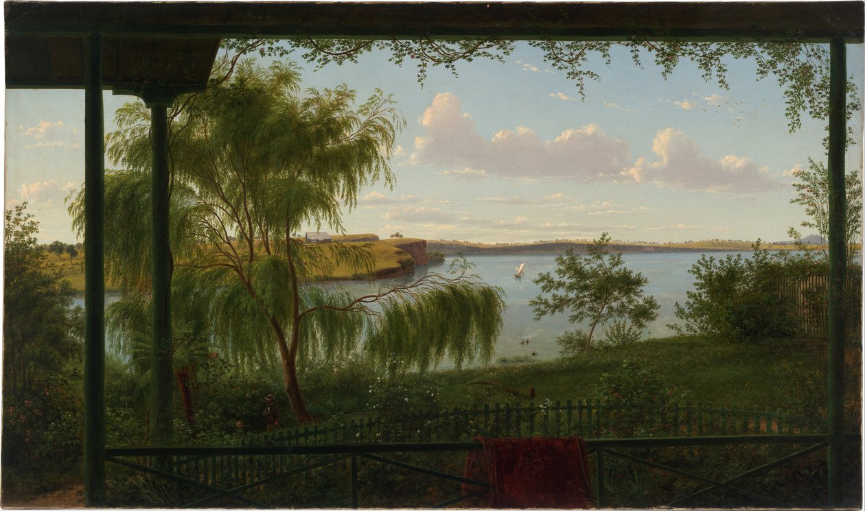 Från verandan i Purrumbete av Eugene von Guérard
