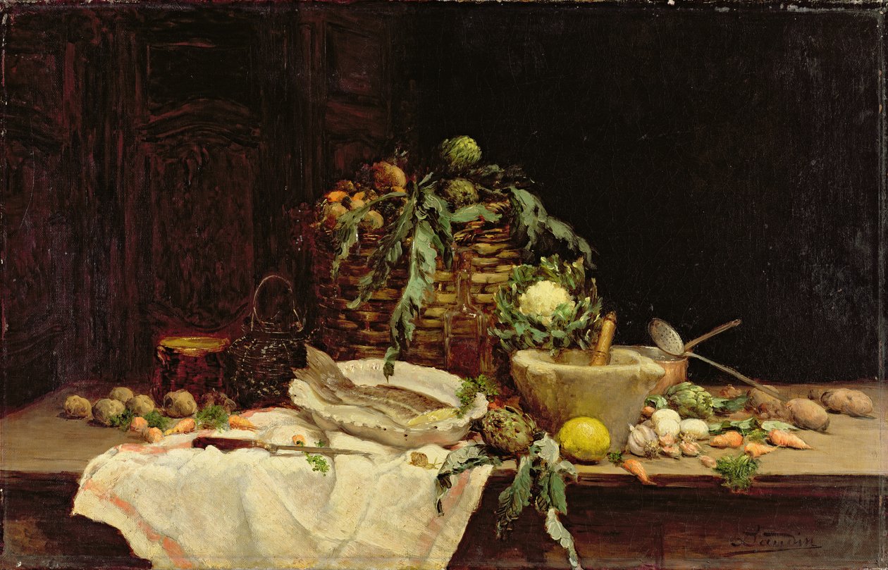 Stilleben av Eugene Benoit Baudin