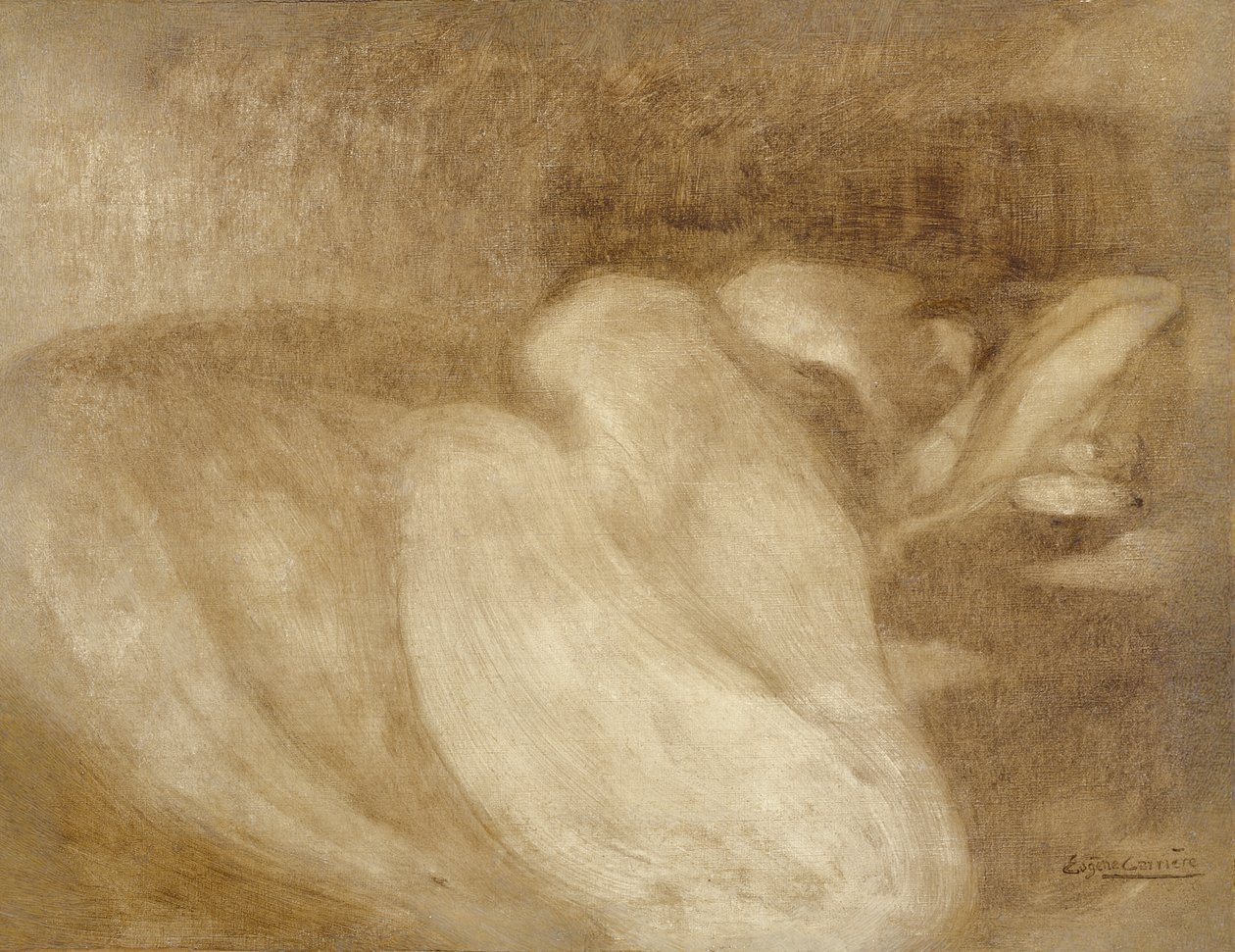 Sovande kvinna, 1899 av Eugène Carrière