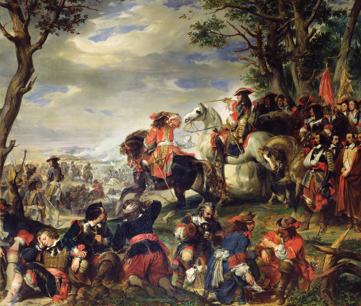 Slaget vid Marseille, 4 oktober 1693, 1837 av Eugene Deveria
