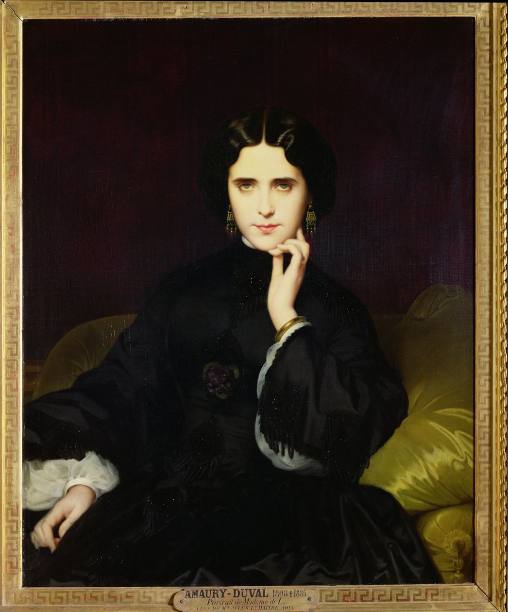 Porträtt av Jeanne de Tourbay (1837-1908) 1862 av Eugene Emmanuel Amaury Duval