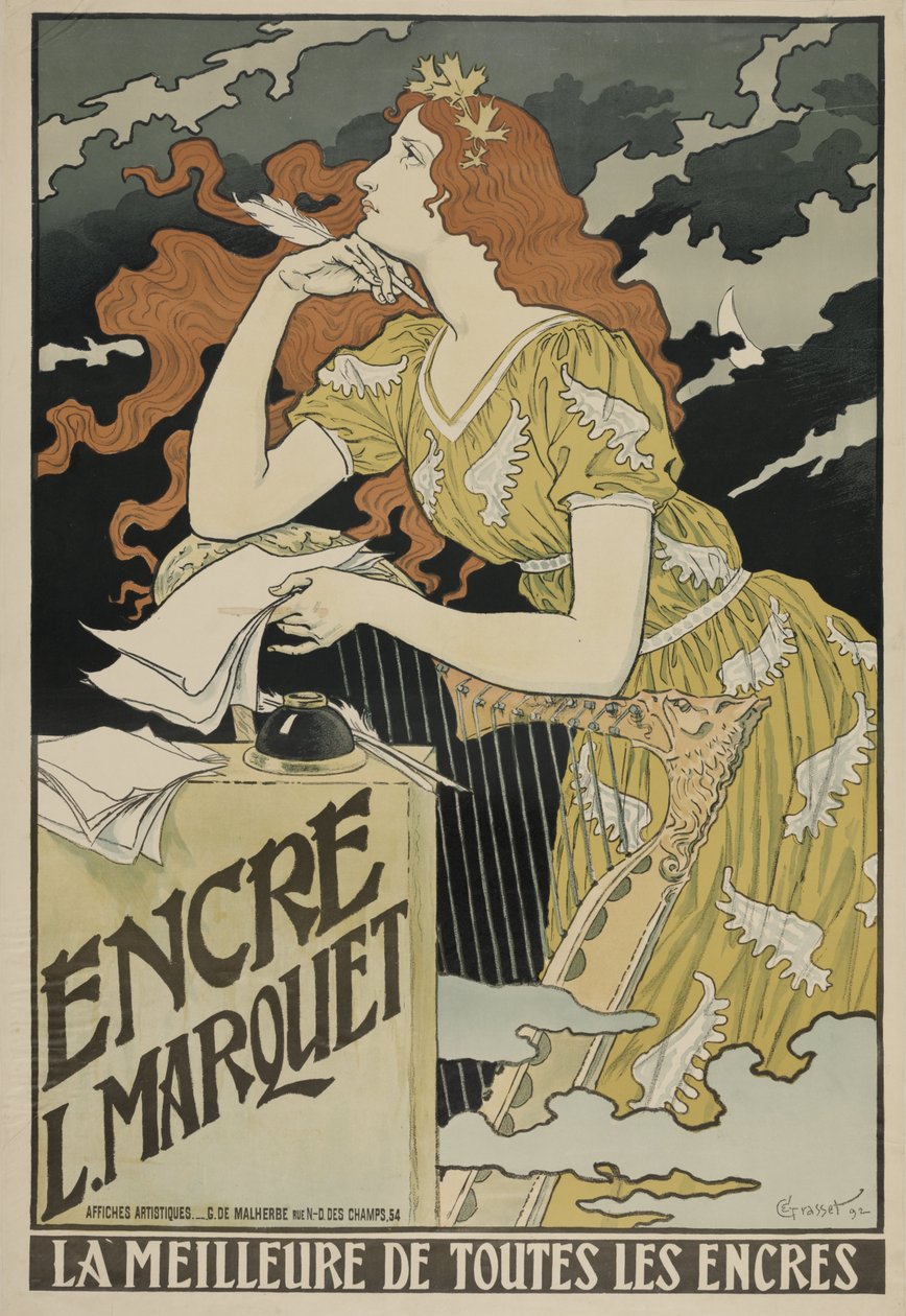 L. Marquet bläck, 1892 av Eugene Grasset