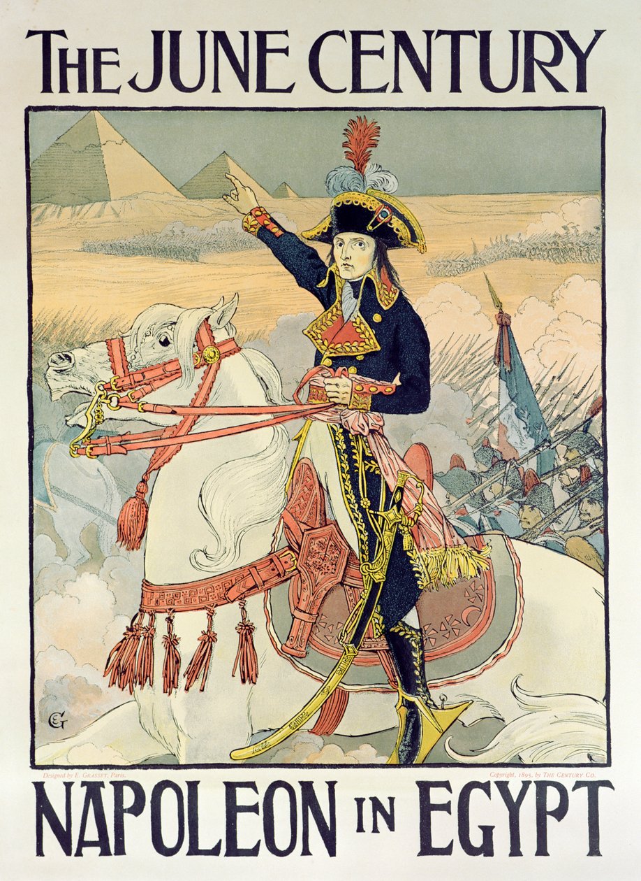 Affisch för The Century Magazine - "Napoleon i Egypten", 1895 av Eugene Grasset
