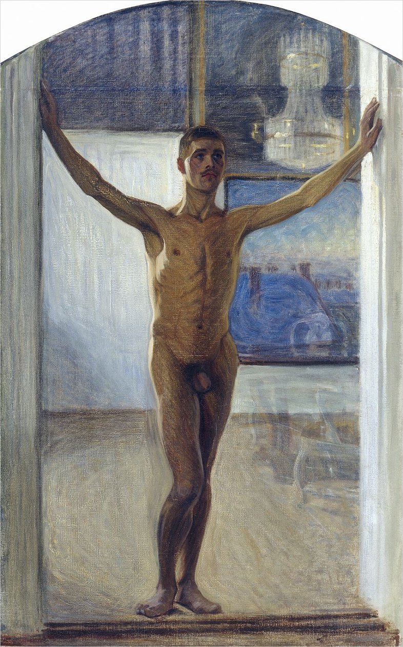 Nude young man av Eugène Jansson