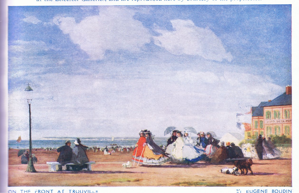 På framsidan vid Trouville av Eugene Louis Boudin