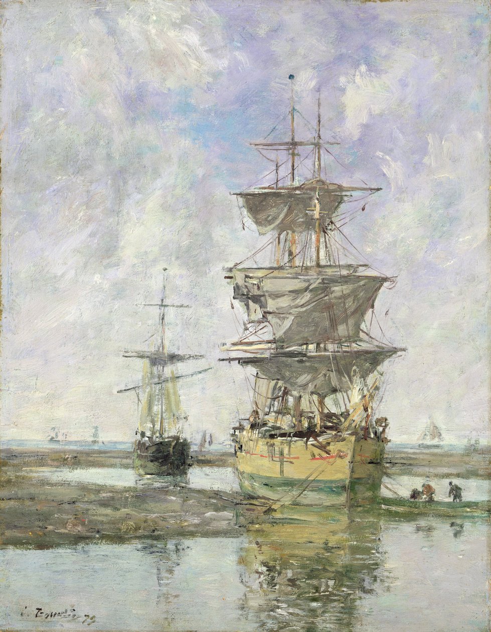 Det stora skeppet, 1879 av Eugene Louis Boudin