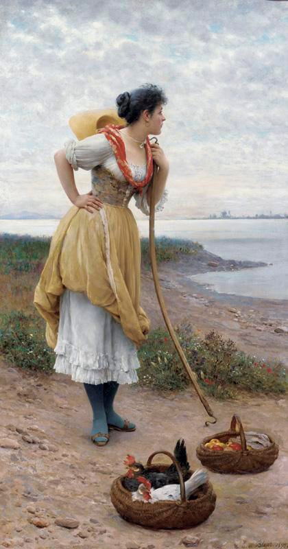 Daydreaming av Eugene de Blaas
