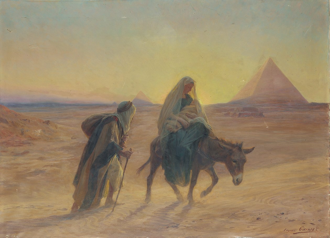 Flygningen till Egypten av Eugene Alexis Girardet
