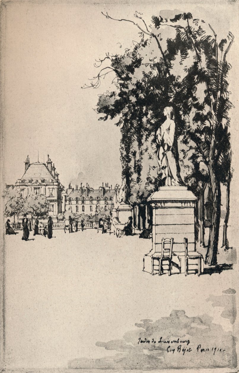 Jardin du Luxembourg, 1915 av Eugene Bejot