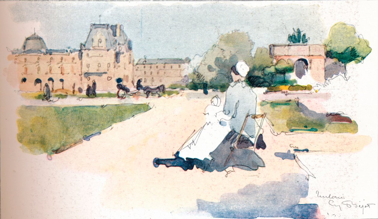 Tuilerierna, 1915 av Eugene Bejot