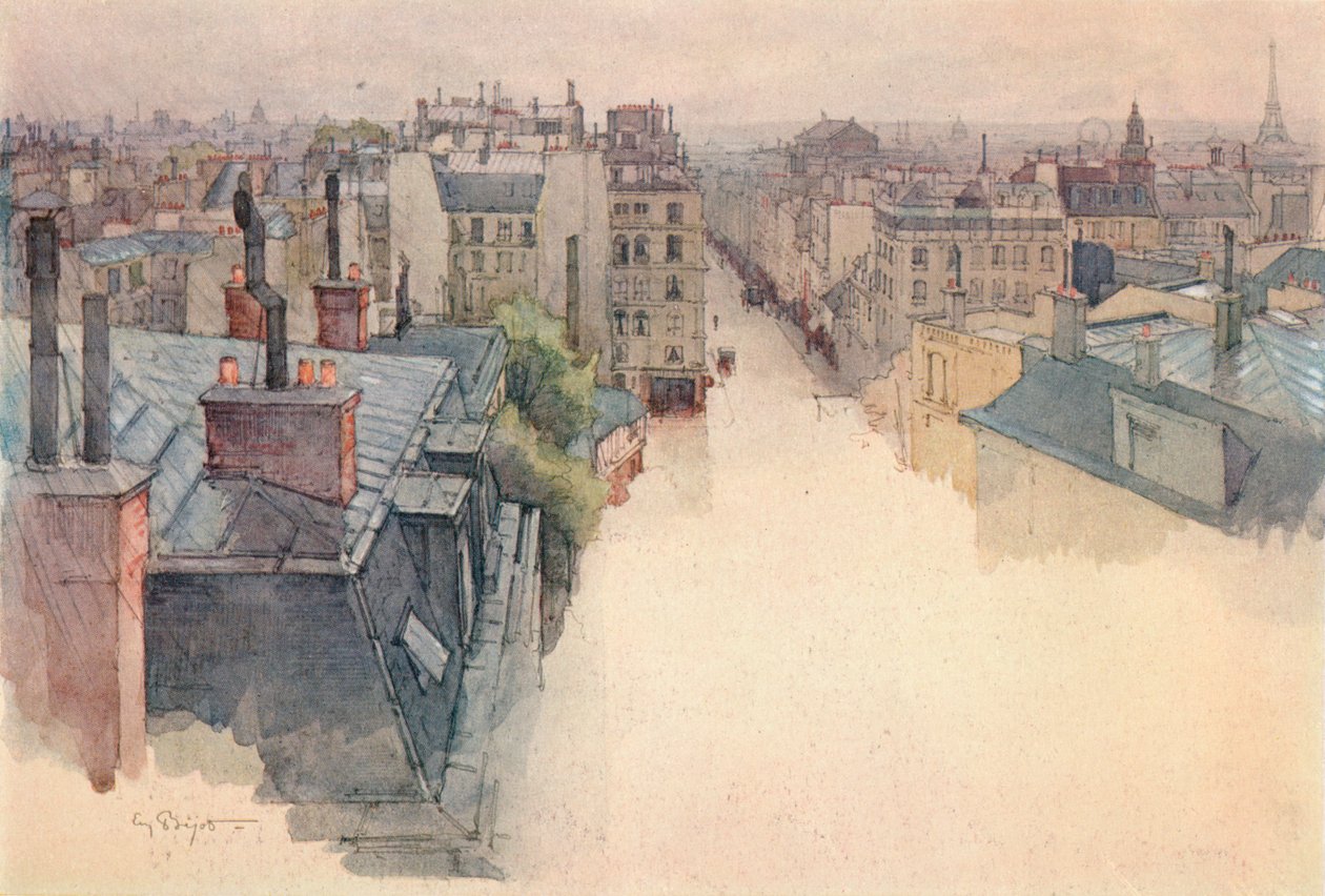 Paris sett från Montmartre, 1915 av Eugene Bejot