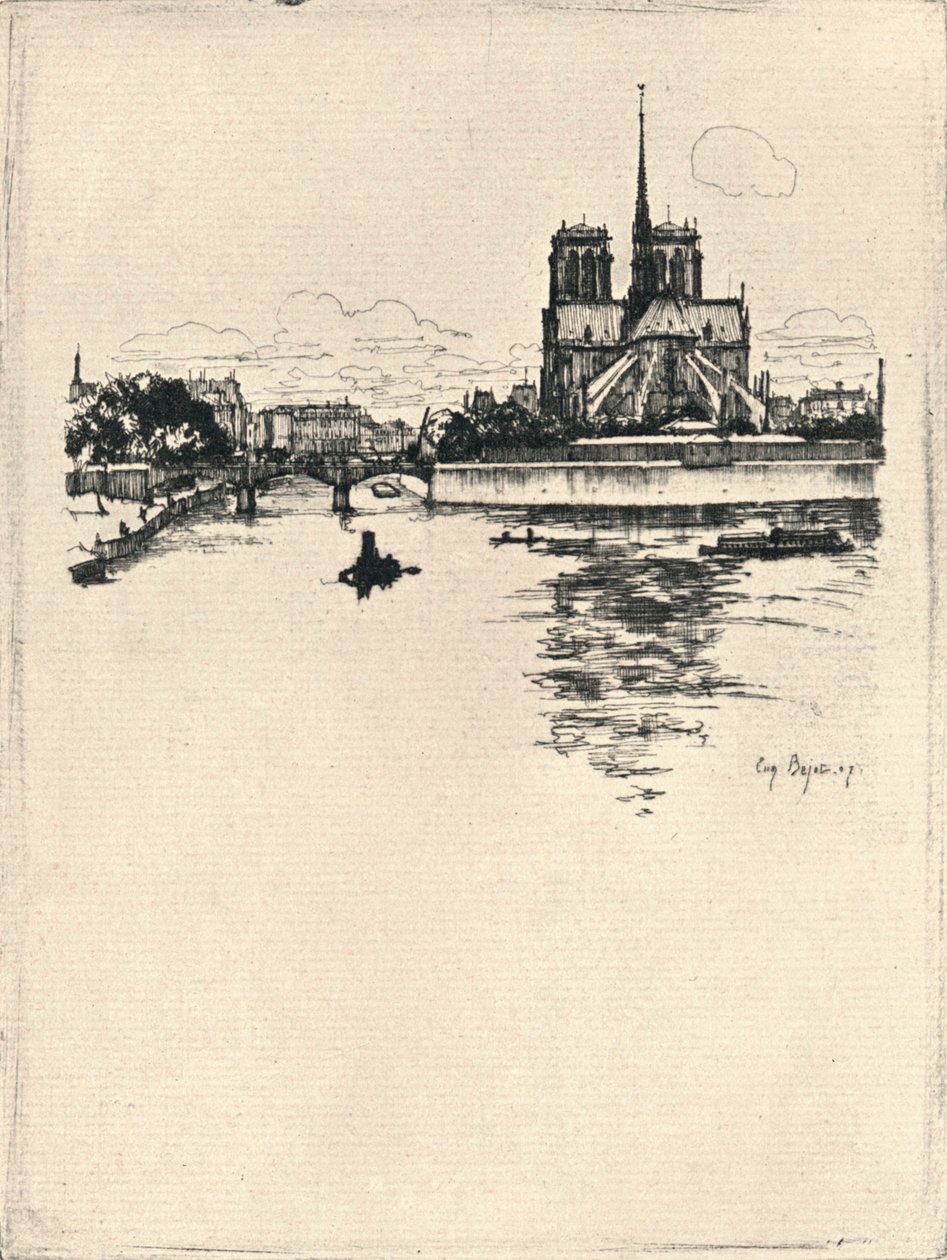 Apsiden av Notre Dame, 1915 av Eugene Bejot