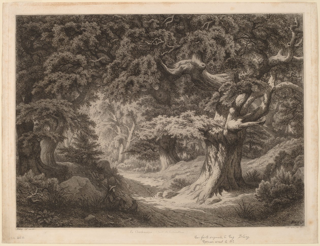 Le Charlemagne (skogen i Fountainbleau) av Eugene Bléry