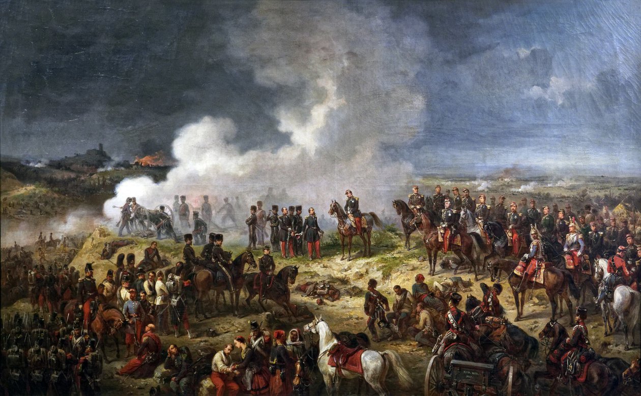 Slaget vid Solferino, 24 juni 1859 av Eugene Charpentier
