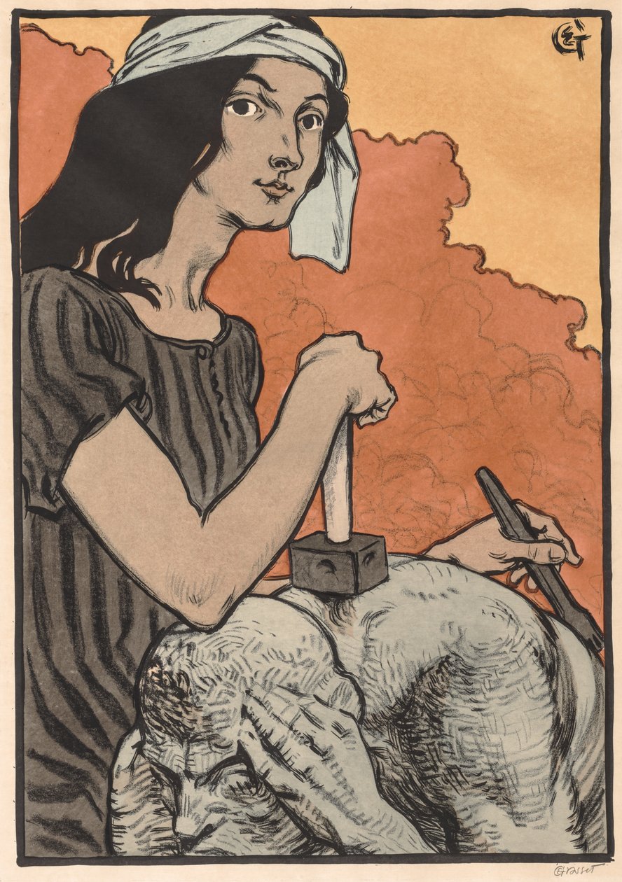 Skulptris av Eugene Grasset