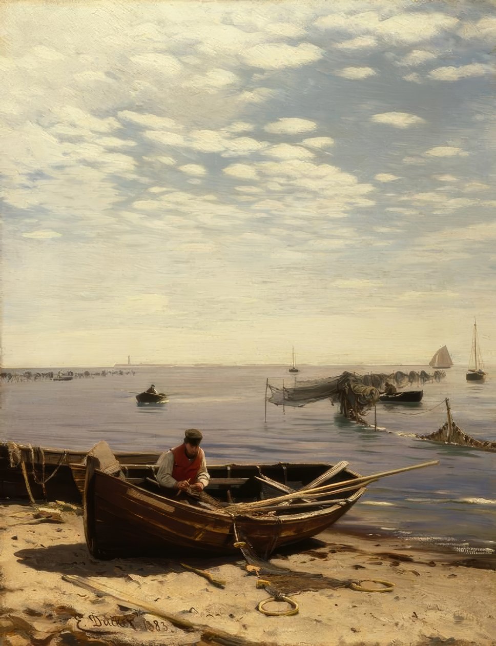 E. Dücker, strand vid Östersjön av Eugene Gustav Dücker