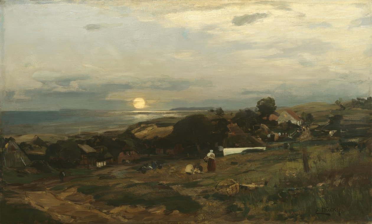 E.Dücker, solnedgång av Eugene Gustav Dücker