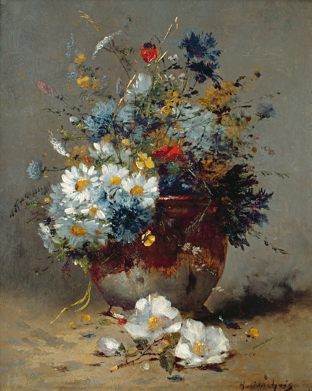 Tusenskönor och blåklint av Eugene Henri Cauchois