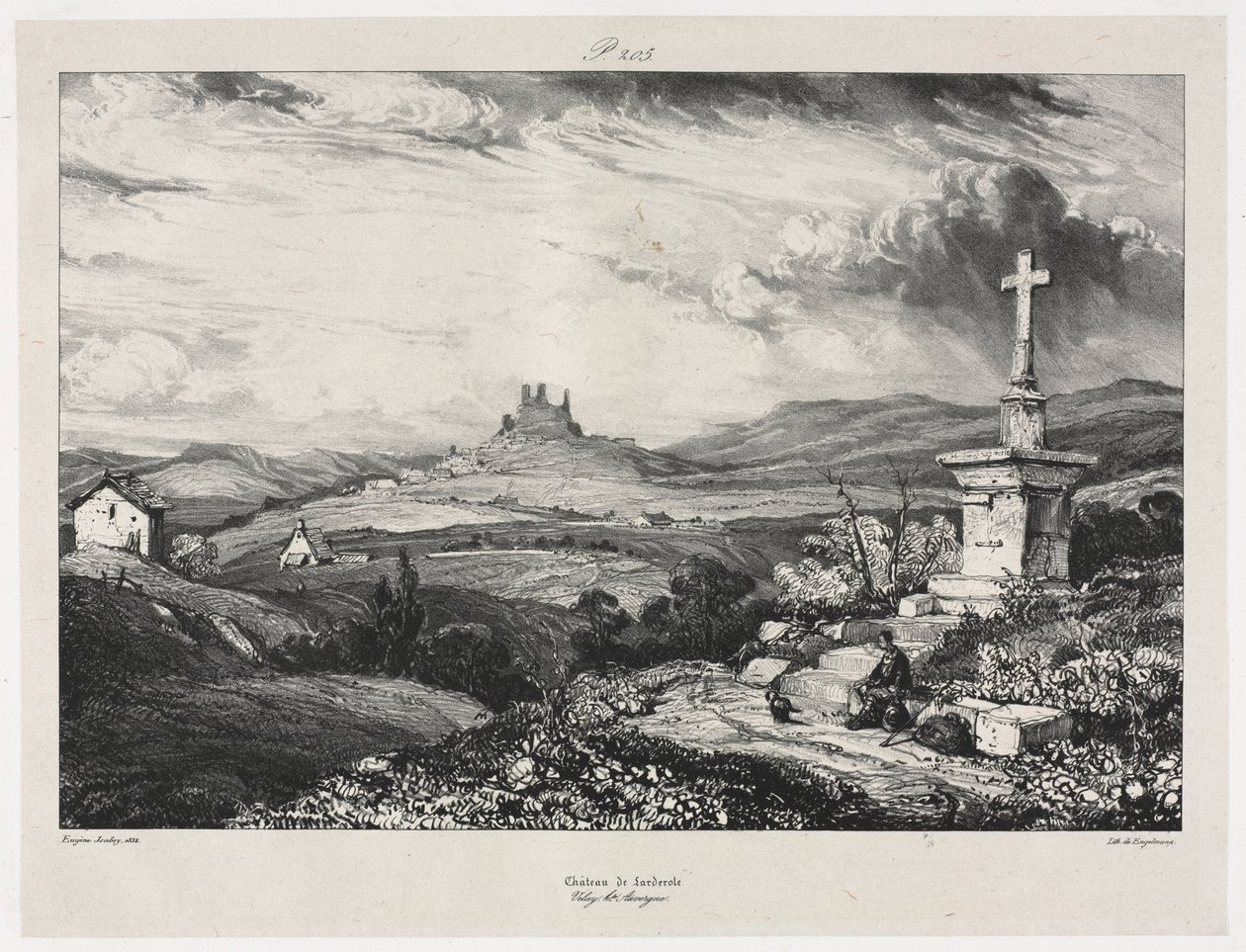 Larderole slott, 1832. av Eugene Isabey
