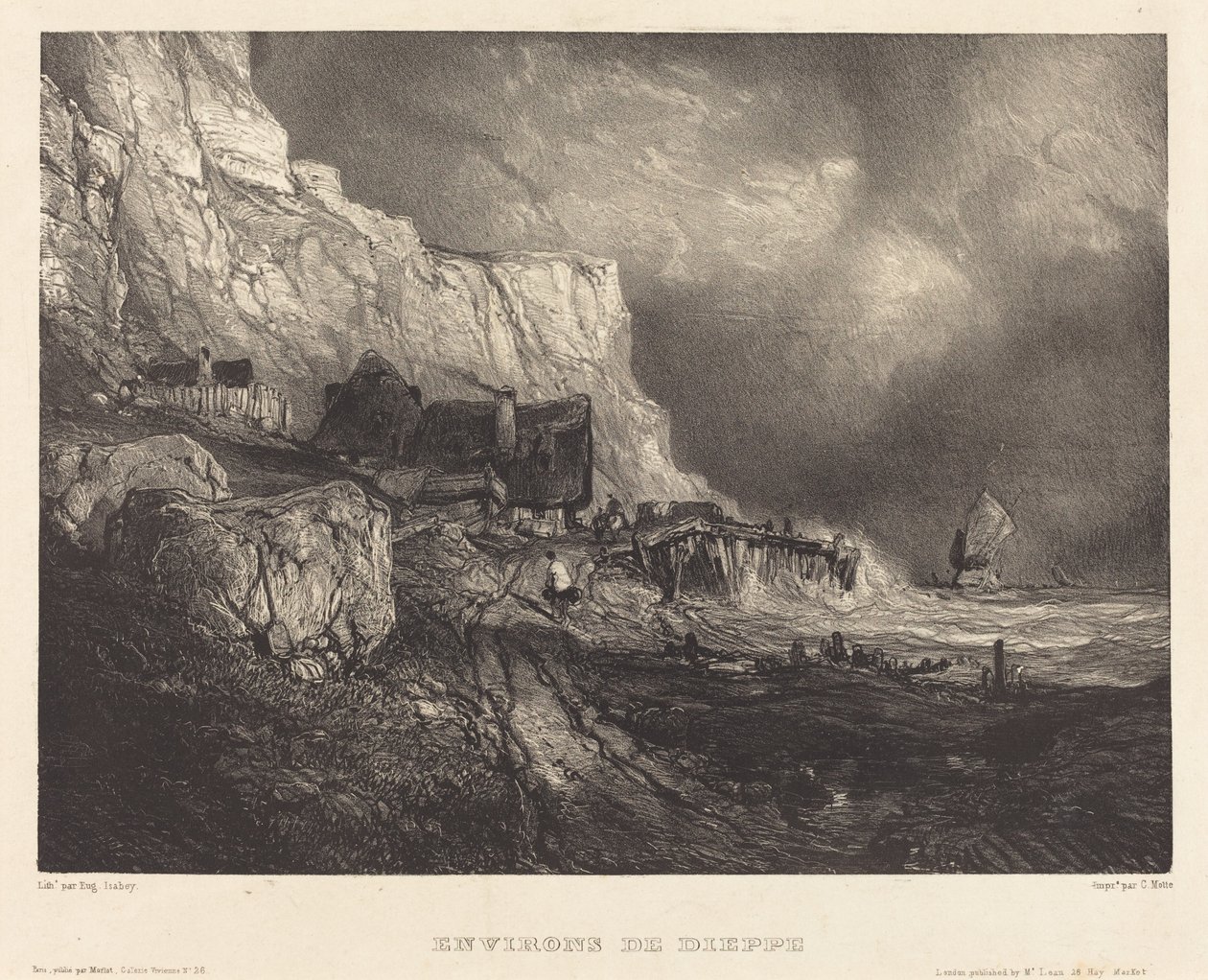 Runt Dieppe av Eugene Isabey