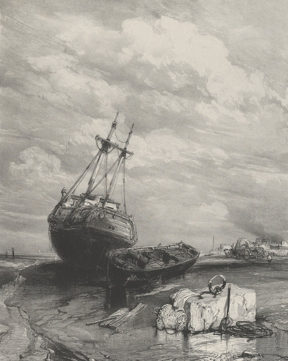 Lågvatten, 1833. av Eugene Isabey