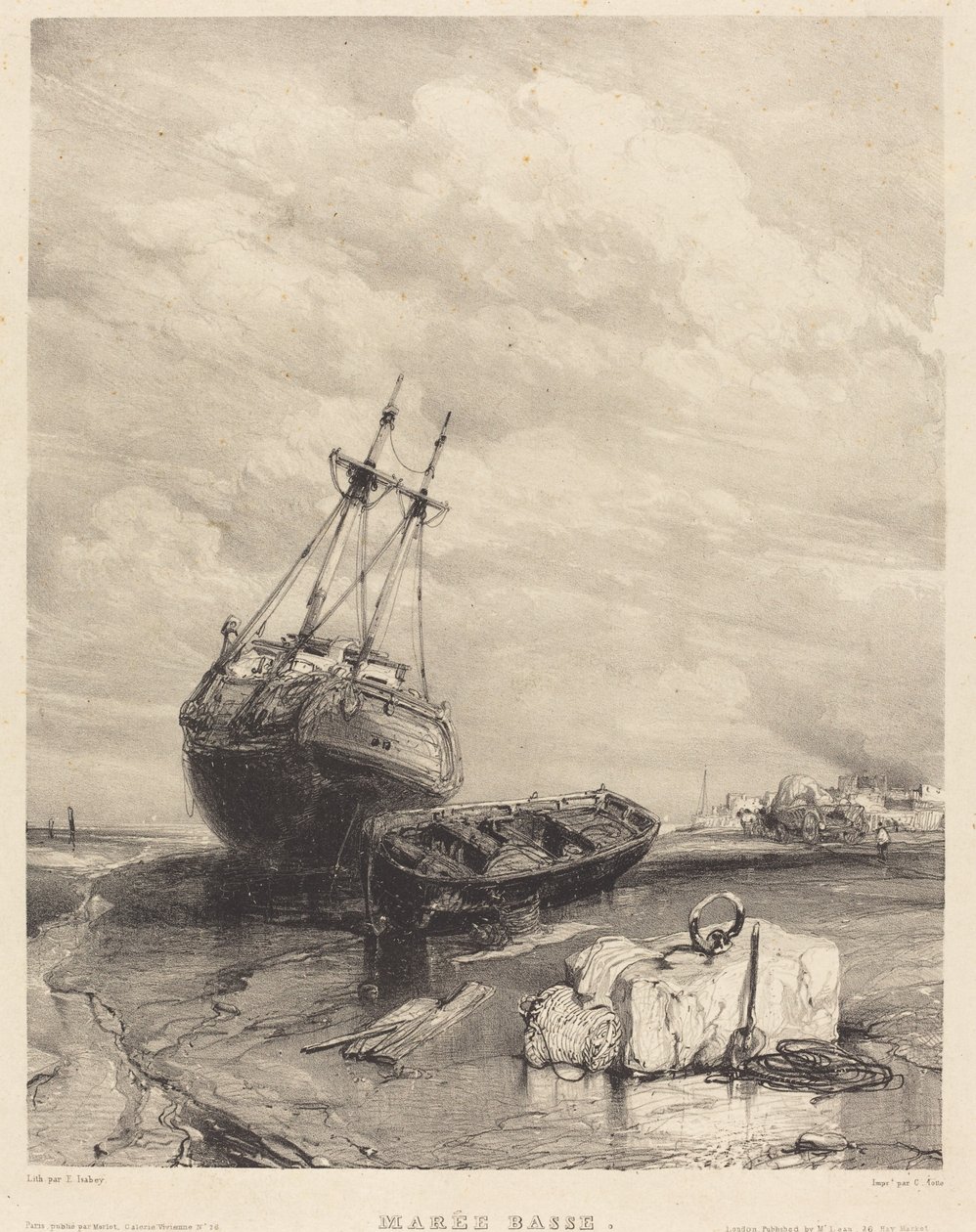 Lågvatten av Eugene Isabey