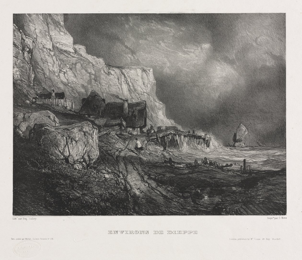 Sex marinsoldater, 1833. av Eugene Isabey