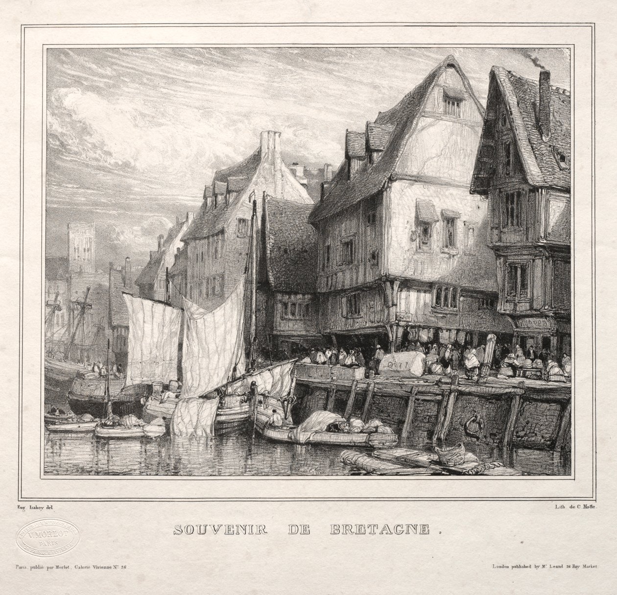 Souvenirer: Souvenir of Bretagne av Eugene Isabey