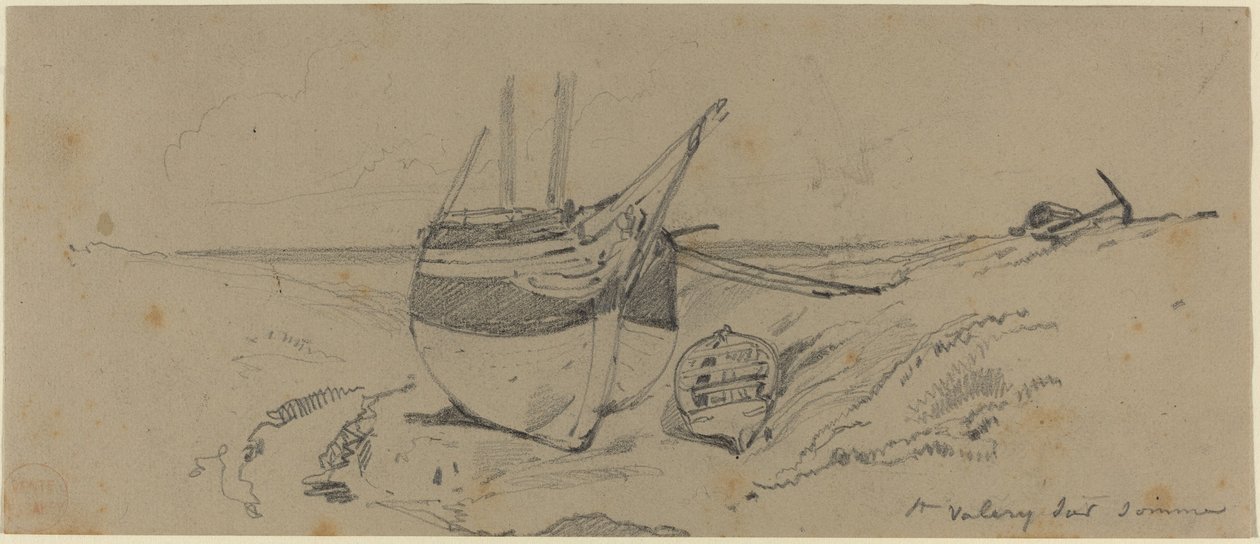 St. Valery sur Somme av Eugene Isabey