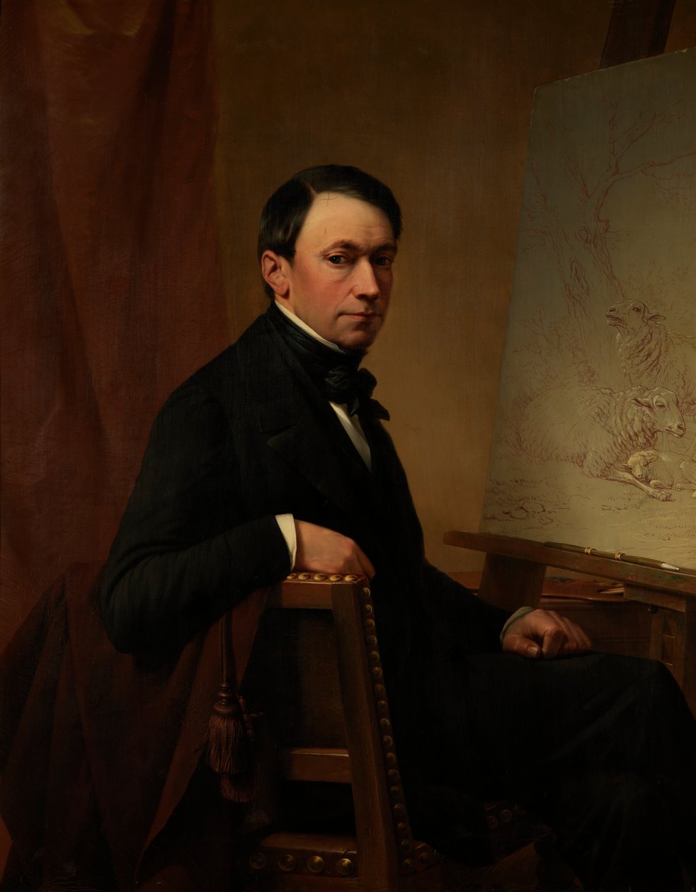 Självporträtt av Eugene Joseph Verboeckhoven