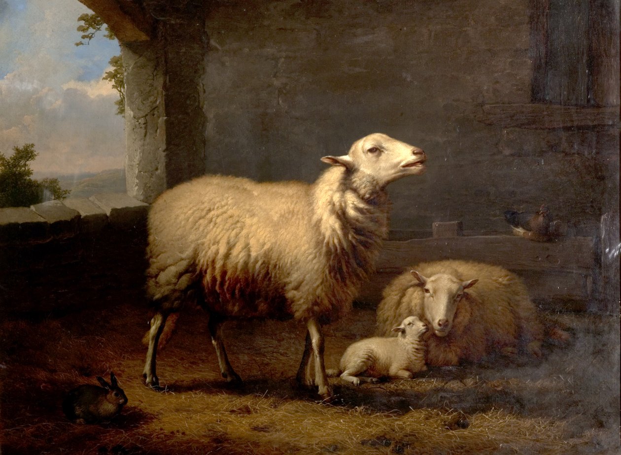 Får, 1876 av Eugene Joseph Verboeckhoven