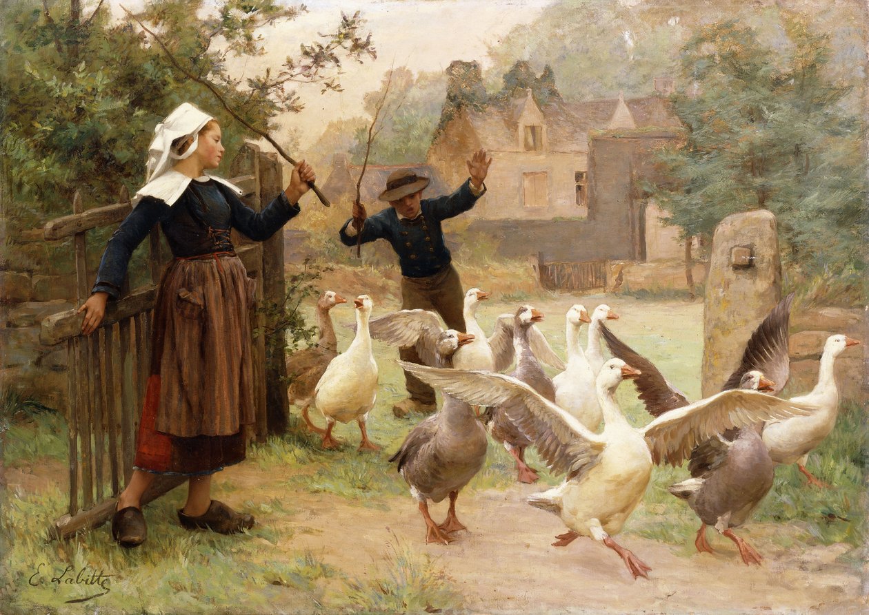 Guidning av Gaggle av Eugene Leon Labitte