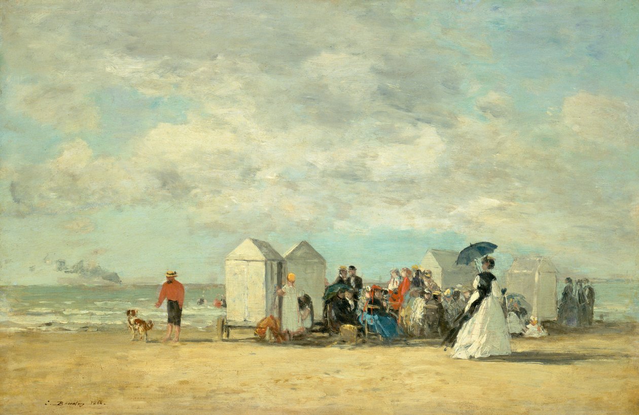 Strandscen, 1862. av Eugene Louis Boudin