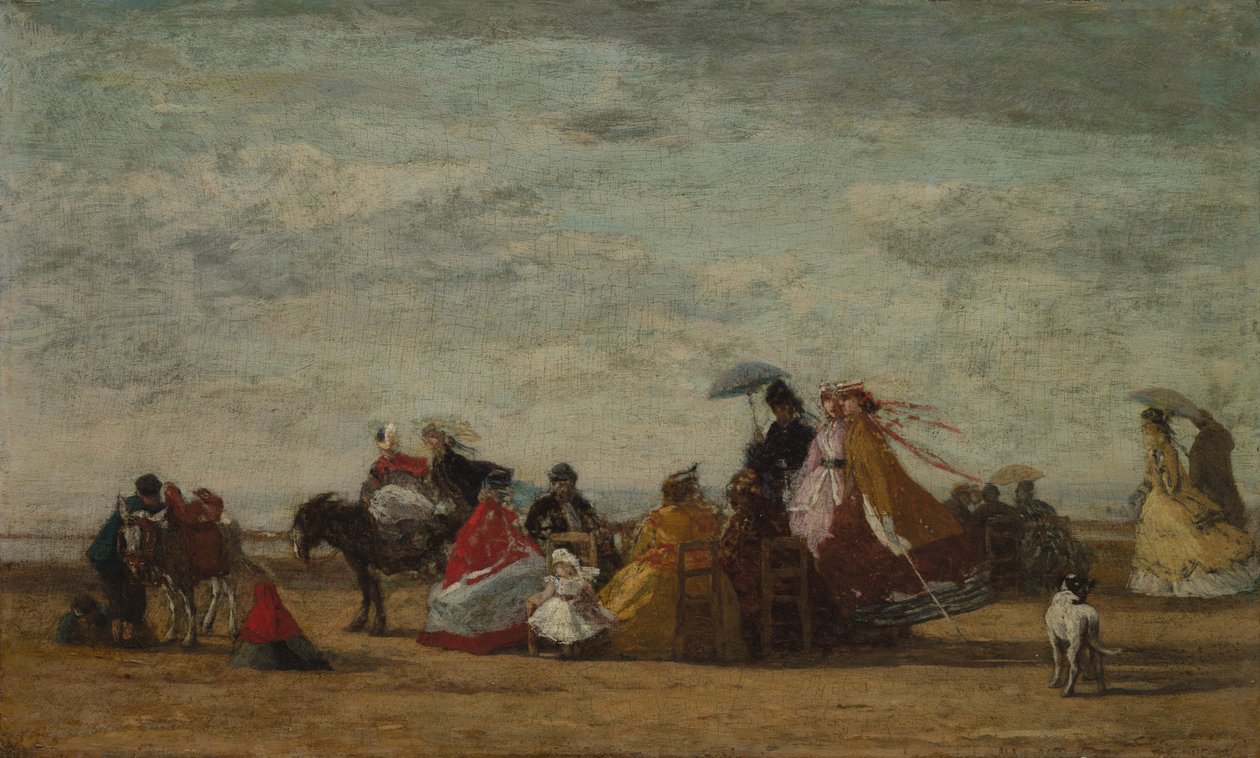 Strandscen, ca. 1865-1867. av Eugene Louis Boudin