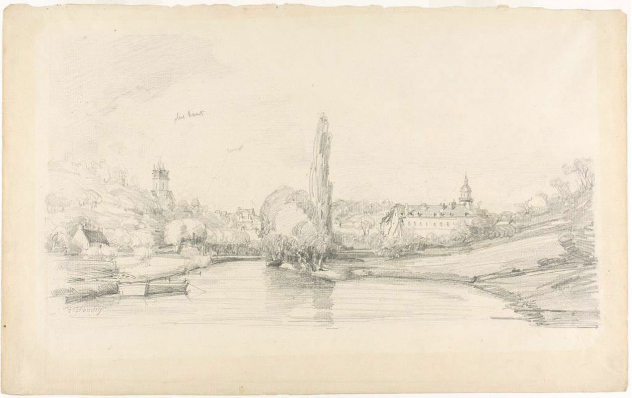 Kanalscen Nära Bryssel av Eugene Louis Boudin
