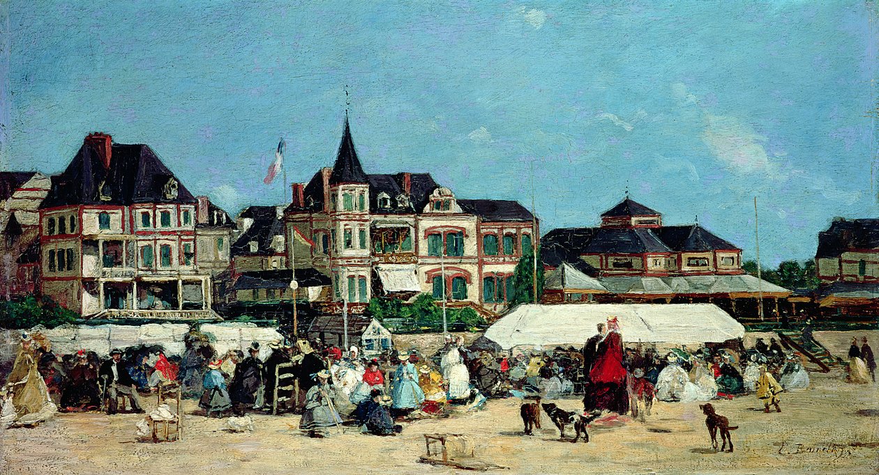 Trouville kasino av Eugene Louis Boudin