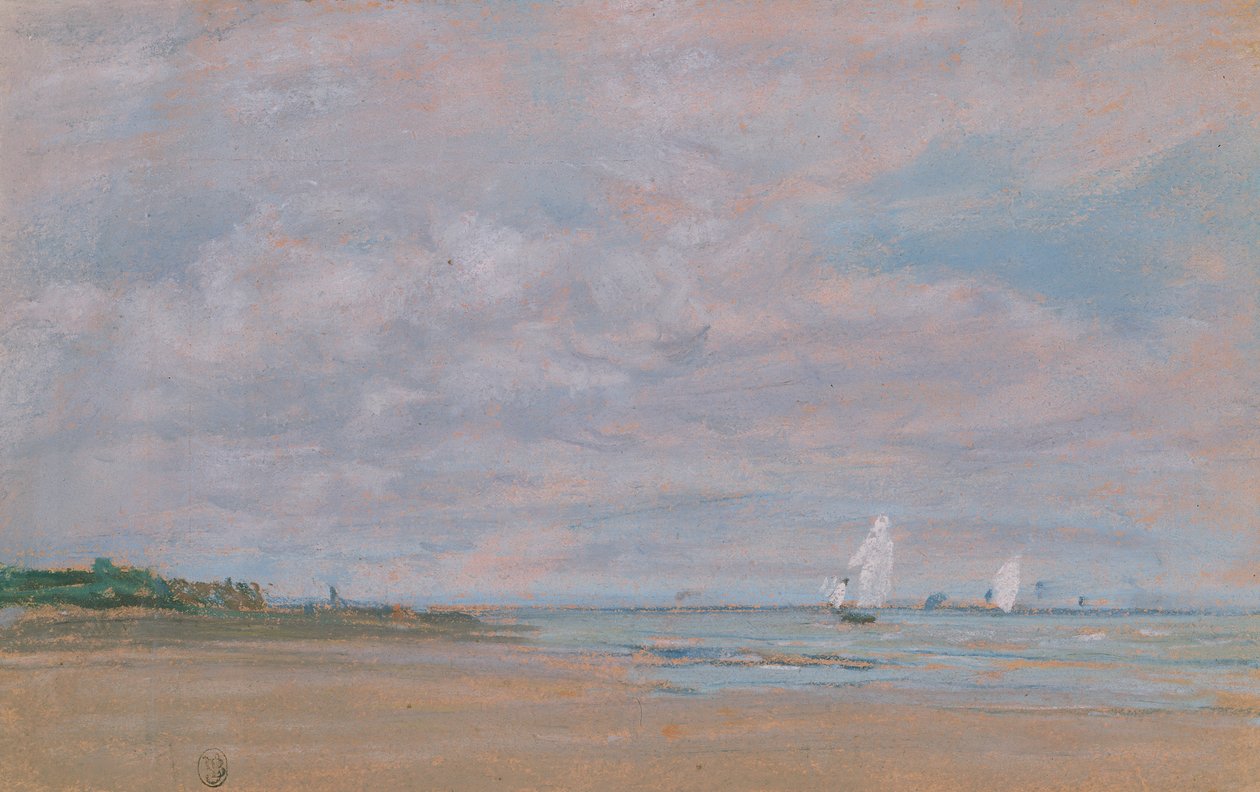 Fiskebåtar av Eugene Louis Boudin