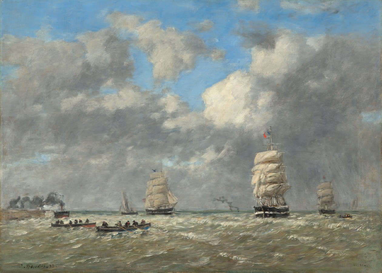 Le Havre, 1883 av Eugene Louis Boudin