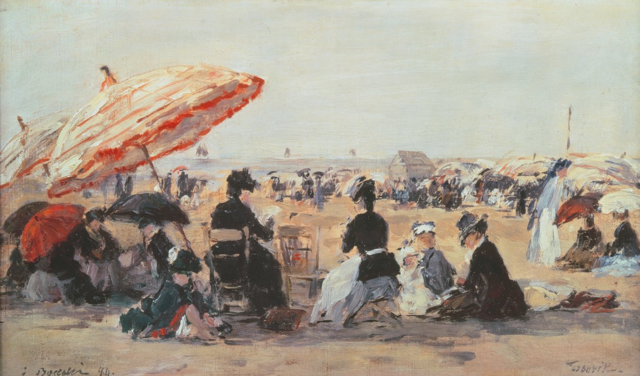 Stranden av Eugene Louis Boudin