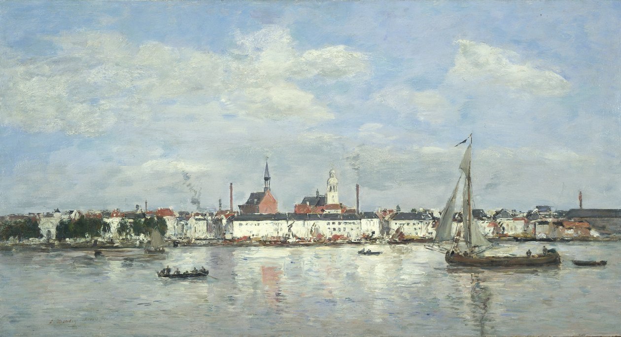 Kajen i Antwerpen av Eugene Louis Boudin
