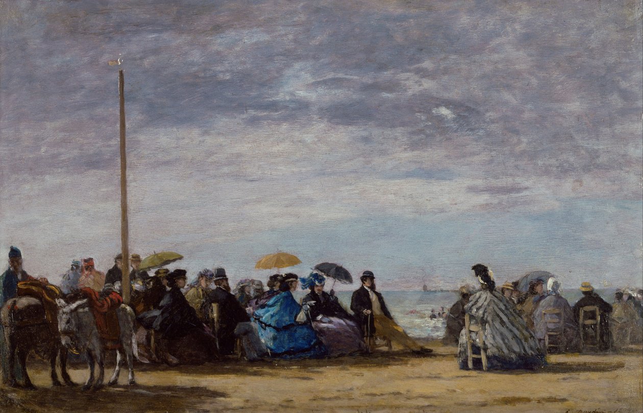 Stranden, 1864 av Eugene Louis Boudin