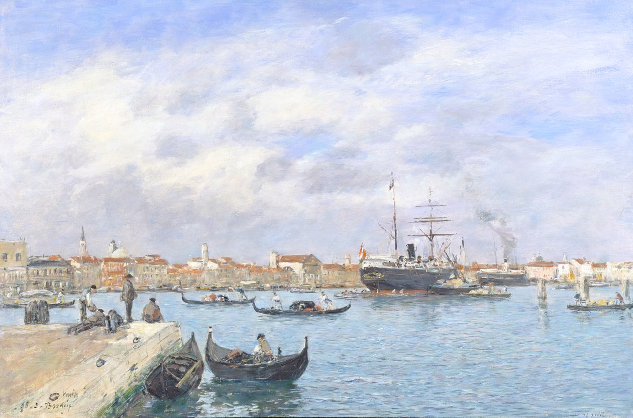 Utsikt över Venedig, 1895 av Eugene Louis Boudin