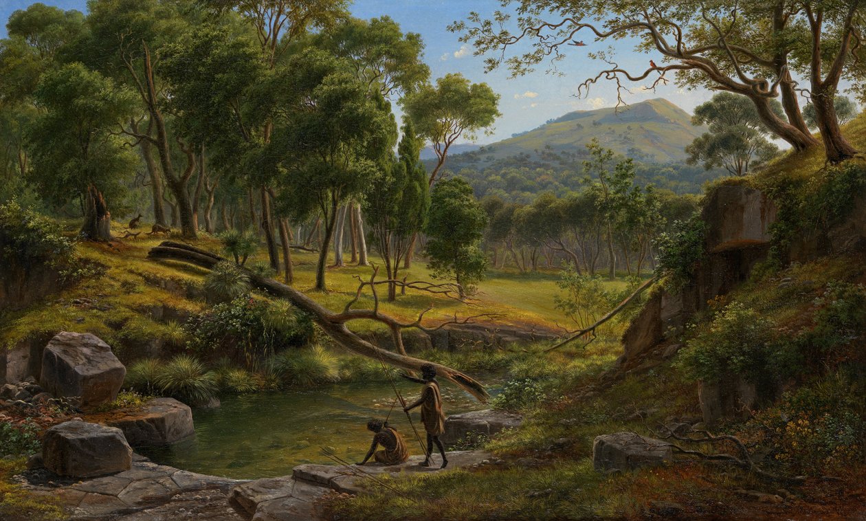 Warrenheip Hills nära Ballarat av Eugene von Guérard